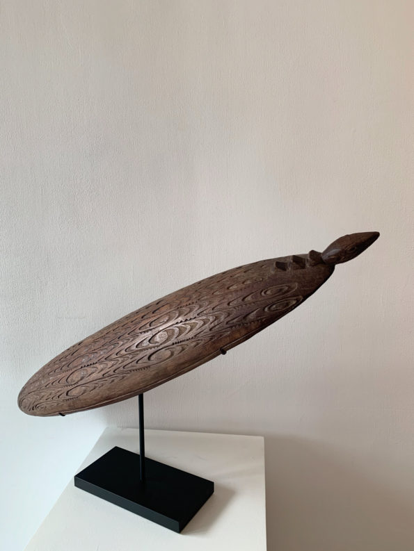 Carved Ceremonial Bowl With Alligator Head (SOLD)