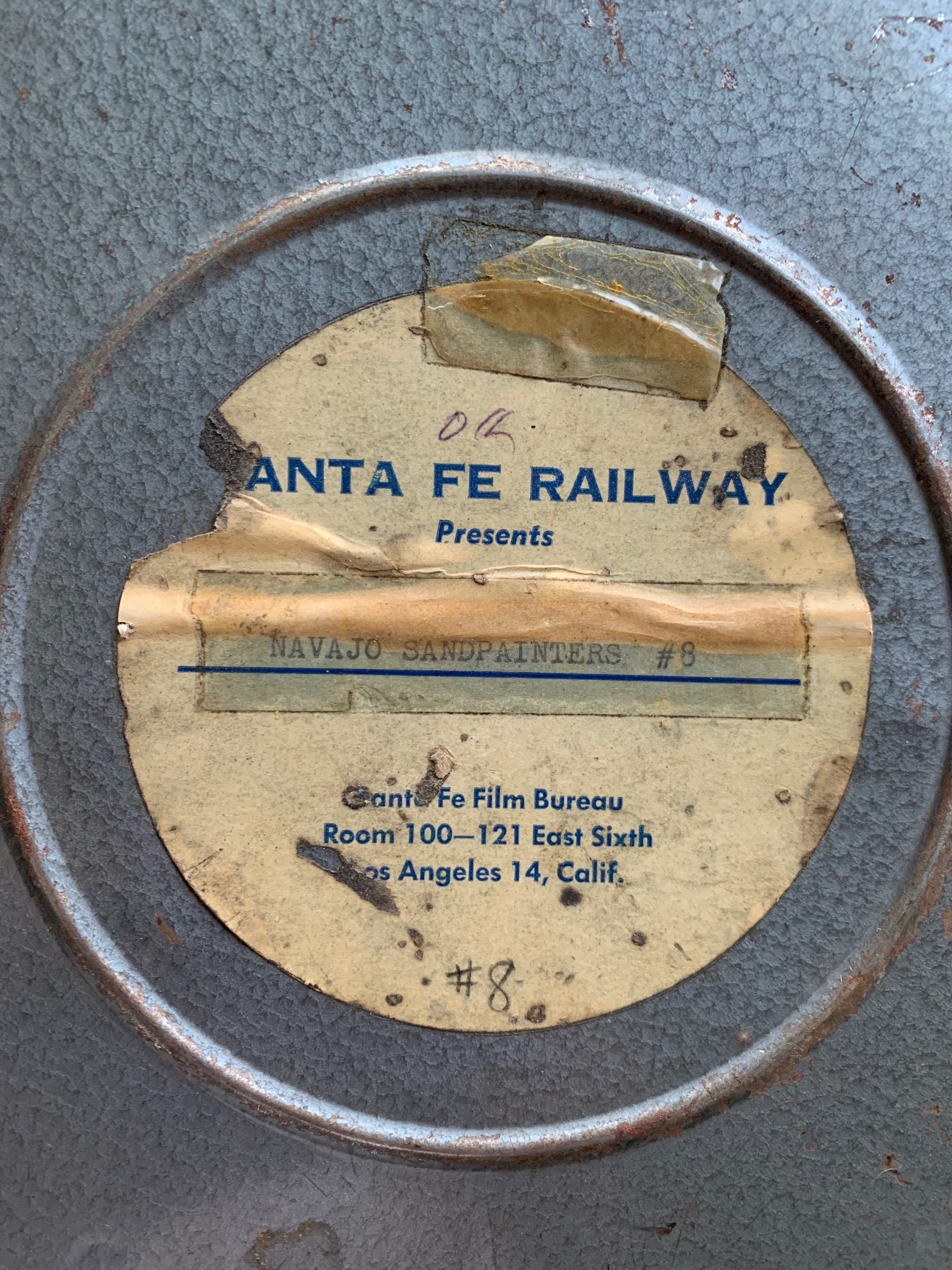 Vintage Film Reel 1955; Santa Fe Railway Presents : El Navajo